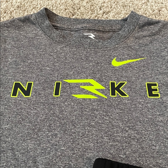 Nike Gray Tee and Black Shorts Set - Picture 2 of 5